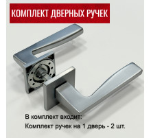 Дверные ручки RUCETTI RAP 28 SLIM-S SC Цвет - матовый хром