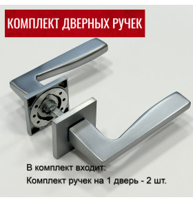 Дверные ручки RUCETTI RAP 28 SLIM-S SC Цвет - матовый хром
