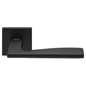 Дверные ручки RUCETTI RAP 28 SLIM-S BL Цвет - черный