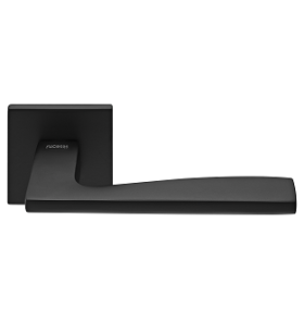 Дверные ручки RUCETTI RAP 28 SLIM-S BL Цвет - черный
