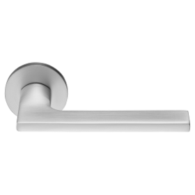 Дверные ручки RUCETTI RAP 31 SLIM-R SC Цвет - матовый хром