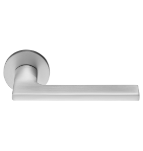 Дверные ручки RUCETTI RAP 31 SLIM-R SC Цвет - матовый хром