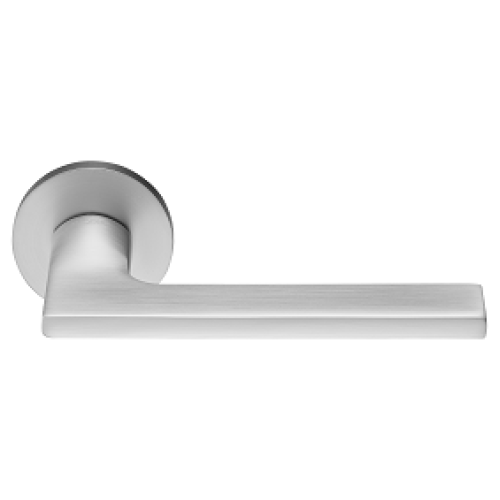 Дверные ручки RUCETTI RAP 31 SLIM-R SC Цвет - матовый хром
