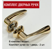 Дверные ручки RUCETTI RAP 1 PG Цвет - Золото
