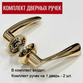 Дверные ручки RUCETTI RAP 1 PG Цвет - Золото