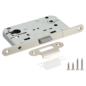 Дверной замок RUCETTI RP1885 SN цвет - белый никель