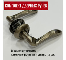 Дверные ручки RUCETTI RAP 10 AB Цвет - Античная бронза