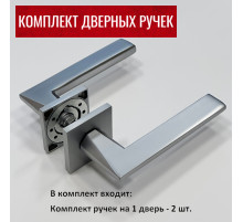 Дверные ручки RUCETTI RAP 30 SLIM-S SC Цвет - матовый хром