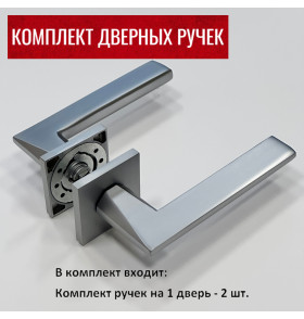 Дверные ручки RUCETTI RAP 30 SLIM-S SC Цвет - матовый хром