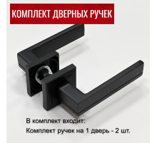 Дверные ручки RUCETTI RAP 22-S BL Цвет - черный